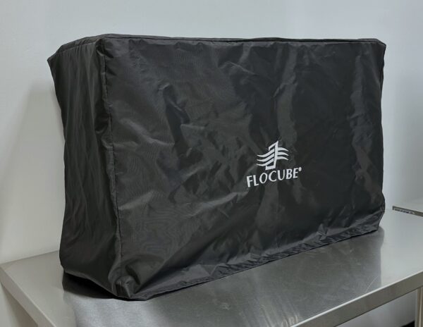 Black FloCube Flow Hood Cover – 3x2ft _ angled photo